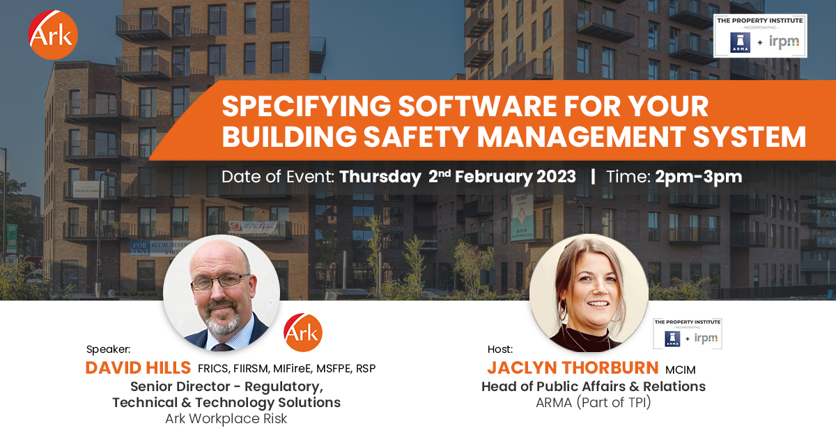 Ark & ARMA Event 'Specifying Software for your Building Safety
